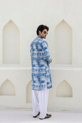 Linen festive kurta for men